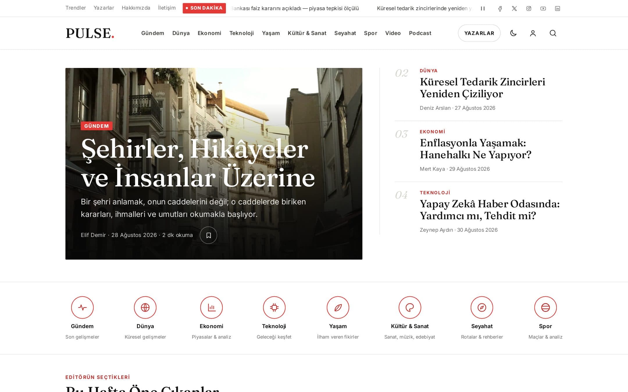 PULSE teması önizleme