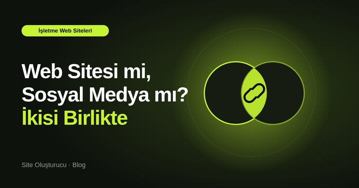 İşletme İçin Web Sitesi mi, Sosyal Medya mı? İkisi Birlikte Nasıl Çalışır?